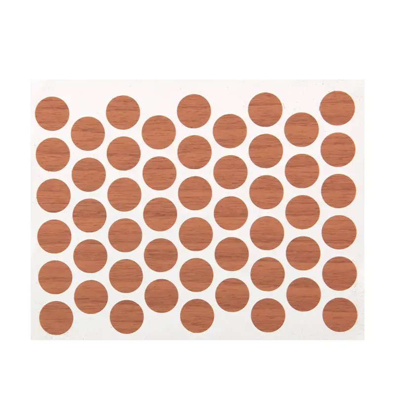 Заглушка на конфірмат самоклеюча Weiss d=14 горіх світлий(50 шт) (7111)