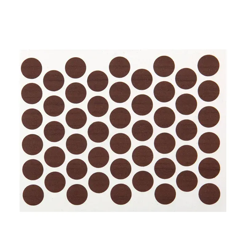 Заглушка на конфірмат самоклеюча Weiss d=14 горіх темний (50 шт) (7455)